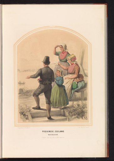 Traditional Costume of Noord-Beveland in Zeeland, 1857