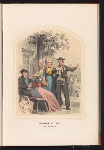 Traditional Costume of Zuid-Beveland in Zeeland, 1857