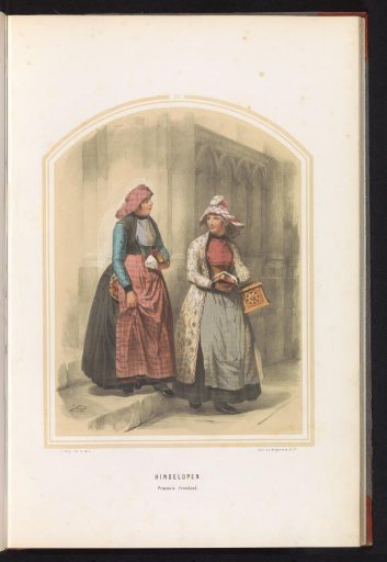 Traditional Costume of Hindeloopen in Friesland, 1857