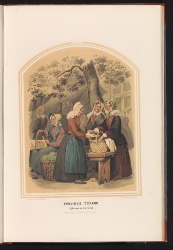 Traditional Costume of Schouwen and Duiveland in Zeeland, 1857