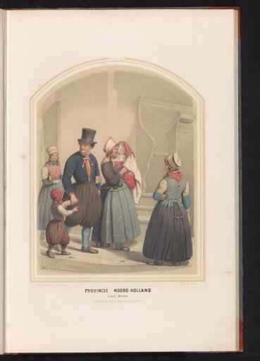 Traditional Costume of the Island of Marken in North Holland, 1857