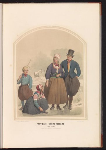 Traditional Costume of the Island of Marken in North Holland, 1857