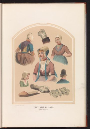 Traditional Costume of the Island of Walcheren in Zeeland, 1857