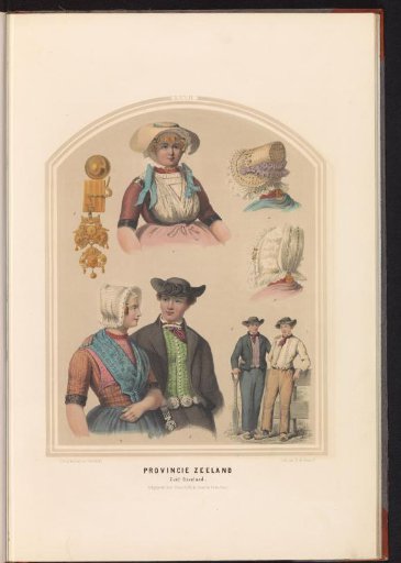 Traditional Costume of the Island of Zuid-Beveland in Zeeland, 1857