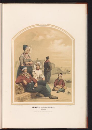 Traditional Costume of Volendam in North Holland, 1857