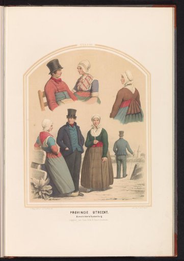 Traditional Costume of Bunschoten and Spakenburg in Utrecht, 1857