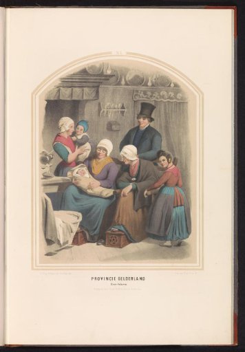 Traditional Costume of Overveluwe in Gelderland, 1857