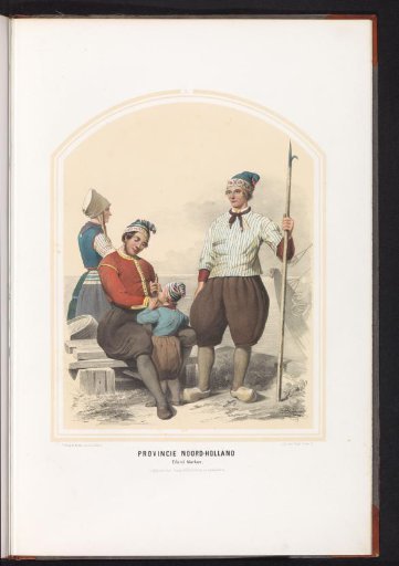 Traditional Costume of the Island of Marken in North Holland, 1857