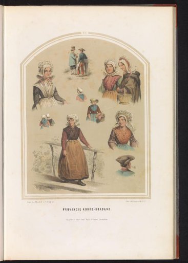 Traditional Costume of North Brabant, 1857