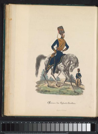 Uniform of the Officers of the Mounted Artillery, 1845
