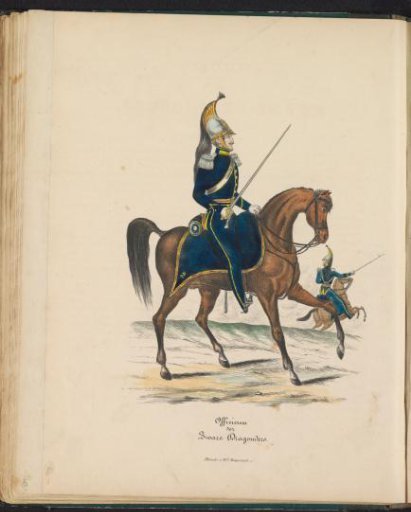 Uniform of the Officers of the Heavy Dragoons, 1845