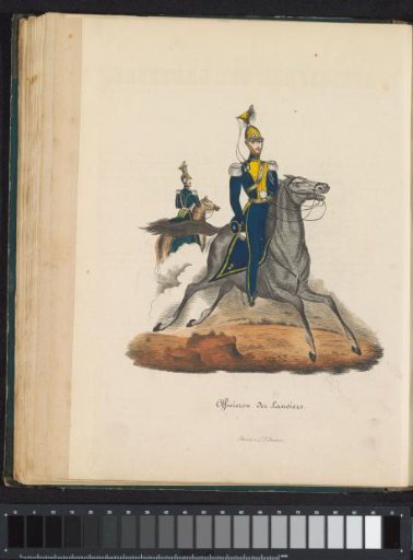 Uniform of the Officers of the Lancers, 1845