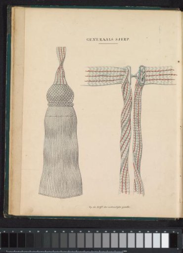 Sash belonging to the uniforms of the Generals, 1845