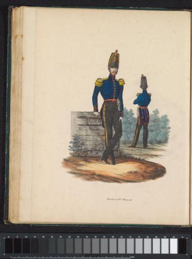 Uniform of the Officers of the Garrison Troops, 1845