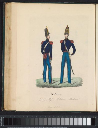 Uniform of the Cadets of the Royal Military Academy, 1845