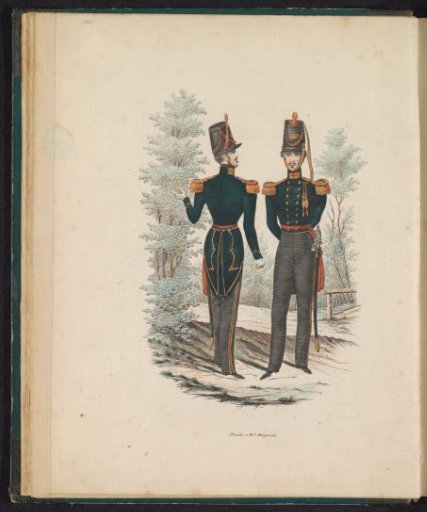 Uniform of the Officers of the Jagers, 1845