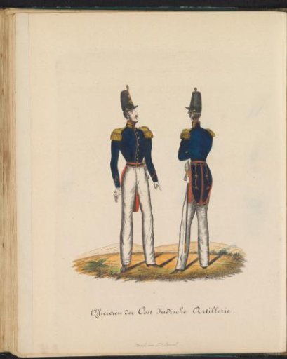 Uniform of the Officers of the Artillery of the East Indian Troops, 1845