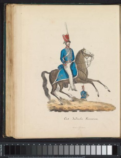 Uniform of the Officers of the Hussars of the East Indian Troops, 1845