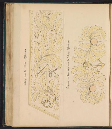 Embroideries for the Uniform of the Flag Officers of the Navy, 1845