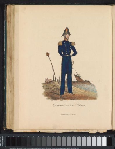 Uniform for the First and Second Class Lieutenants of the Navy, 1845