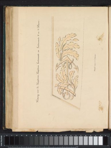 Embroidery for the Uniform for the Captains, Lieutenant-Captains and First and Second Class Lieutenants of the Navy, 1845