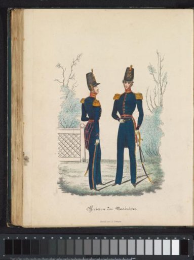 Uniform for the Officers of the Marines, 1845