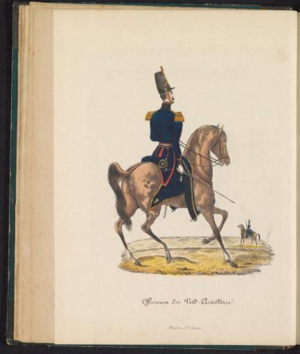 Uniform of the Officers of the Field Artillery, 1845