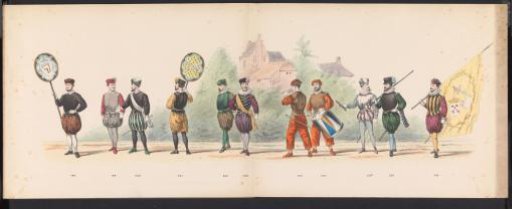 Leiden students' masquerade, 1870 (plate 17)