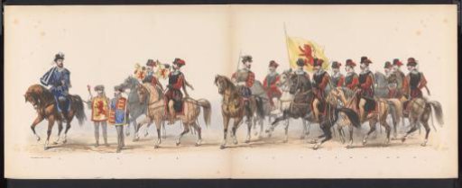Leiden students' masquerade, 1870 (plate 1)