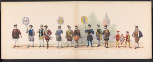 Leiden students' masquerade, 1870 (plate 2)