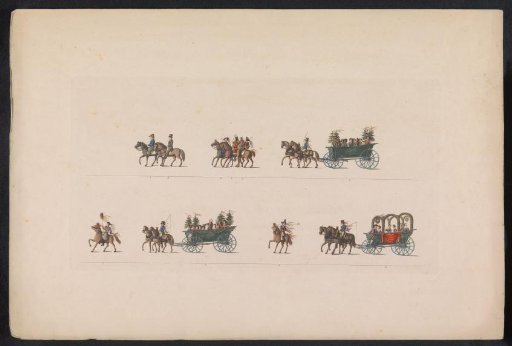Procession at the wedding of Princess Sophie, 1842 (plate 1)