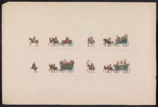 Procession at the wedding of Princess Sophie, 1842 (plate 3)