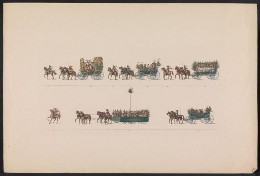 Procession at the wedding of Princess Sophie, 1842 (plate 6)