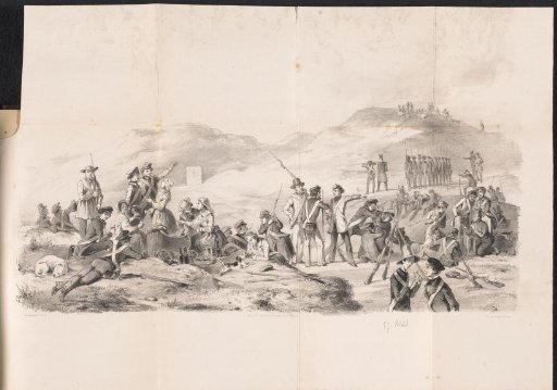 Caricature in the Leiden student almanac, 1849