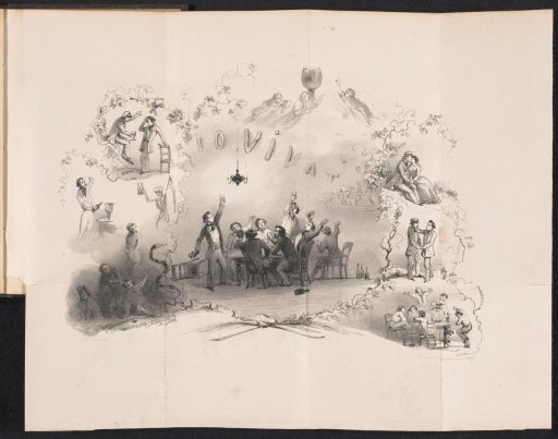 Caricature in the Leiden Student Almanac, 1849