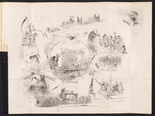 Caricature in the Leiden Student Almanac, 1849