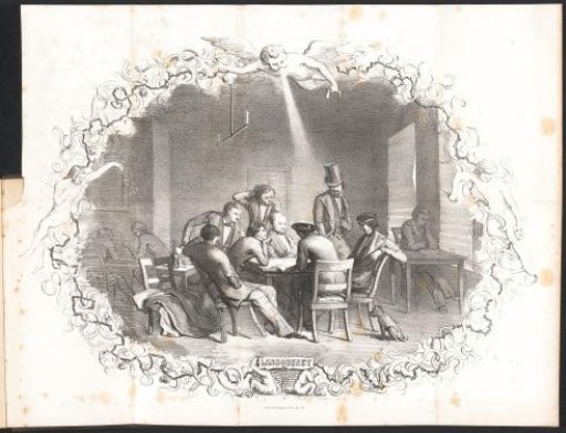 Caricature in the Amsterdam Student Almanac, 1851