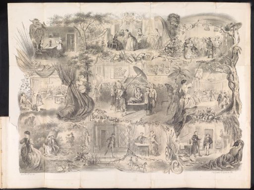 Caricature in the Delft Student Almanac, 1858