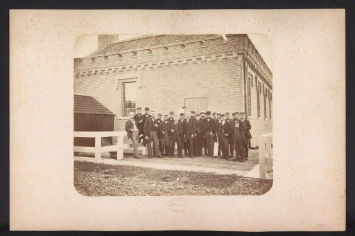Group photograph of the workers, 1867-1869