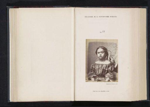 Portrait of a test subject during electrical stimulation: 'a little girl'