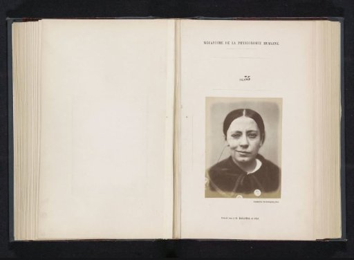 Portrait of a test subject during electrical stimulation: 'a young woman'