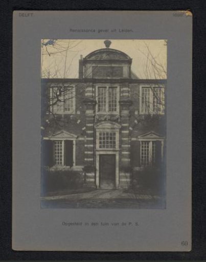 Facade in the garden of the Prinsenhof in Delft