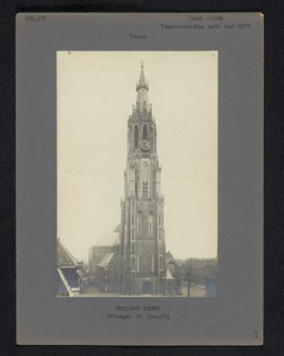 View of the New Church in Delft