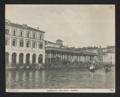 Covered fish market in Venice