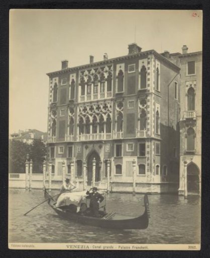 Exterior of the Palazzo Cavalli-Franchetti in Venice