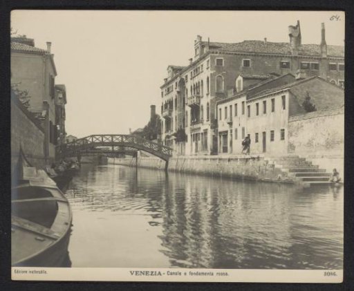 View of the Fondamenta Rossa in Venice
