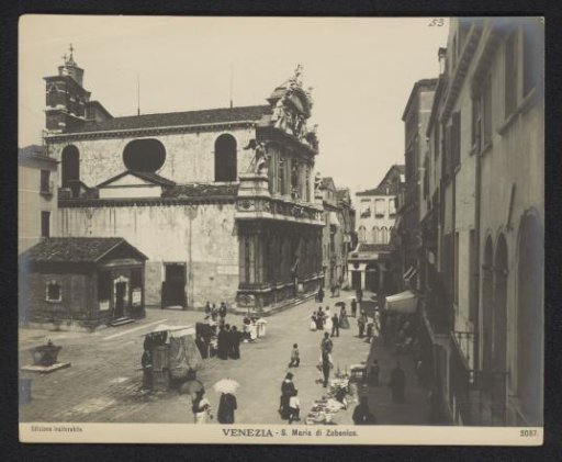Exterior of the Santa Maria Zobenigo in Venice