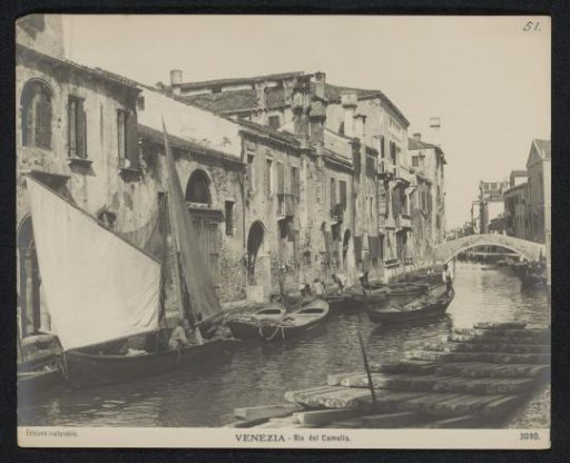 View of the Rio del Camello in Venice