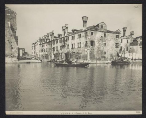 View of the Canale di Sant'Anna in Venice