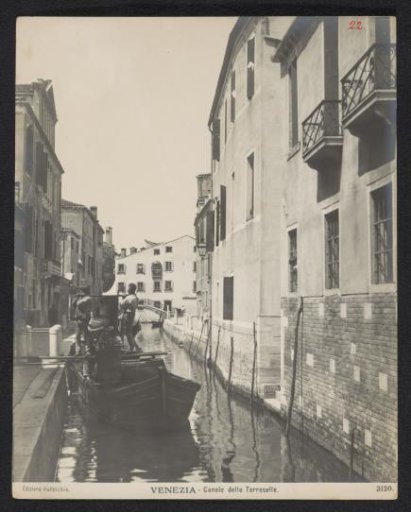 View of the Canale delle Torreselle in Venice